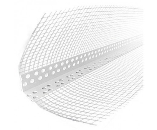 Куток перфорований пластиковий з сіткою ФАСАДНИЙ (10*15) 3м.